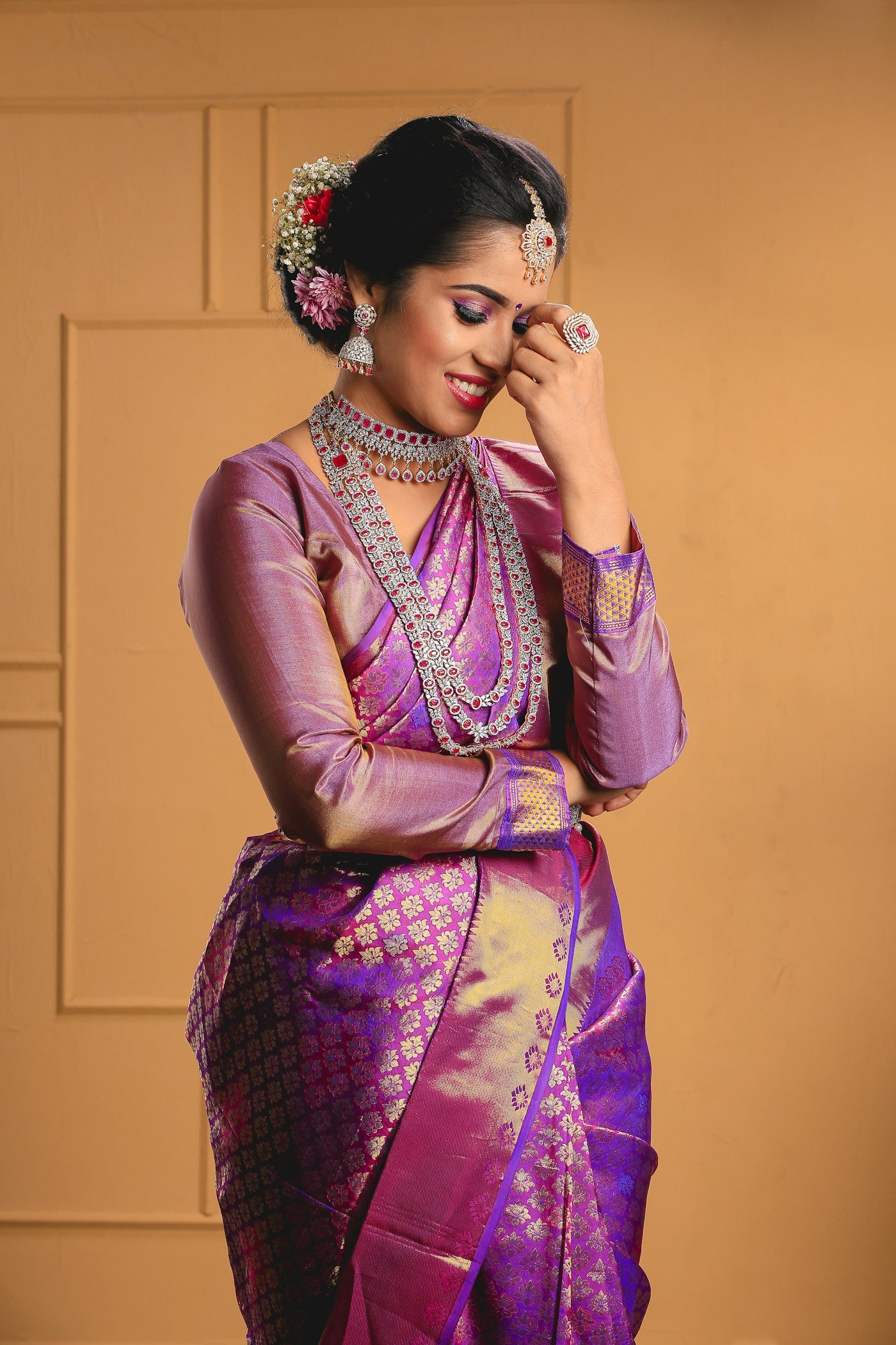 Purple Kanjivaram